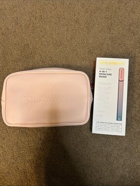 Solawave 4-in-1 Skincare Wand with Pink Travel Pouch